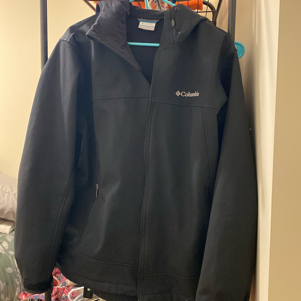 Men’s Large Columbia Fleece-Lined Hooded Jacket